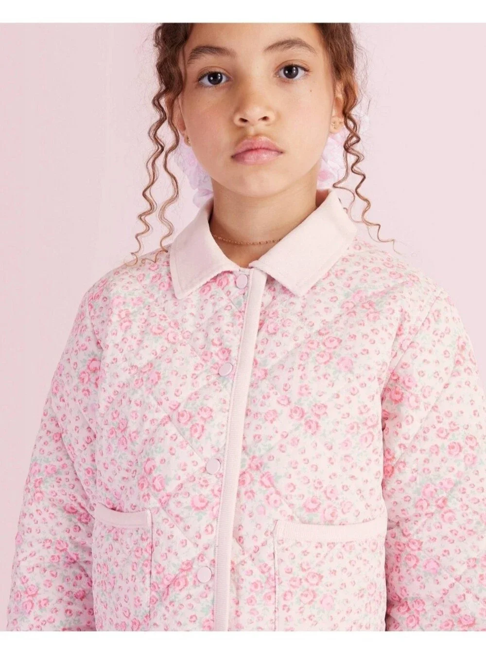 NWT LoveShackFancy x Target Charlotte Roseheart Quilted Barn Jacket - Pink- M